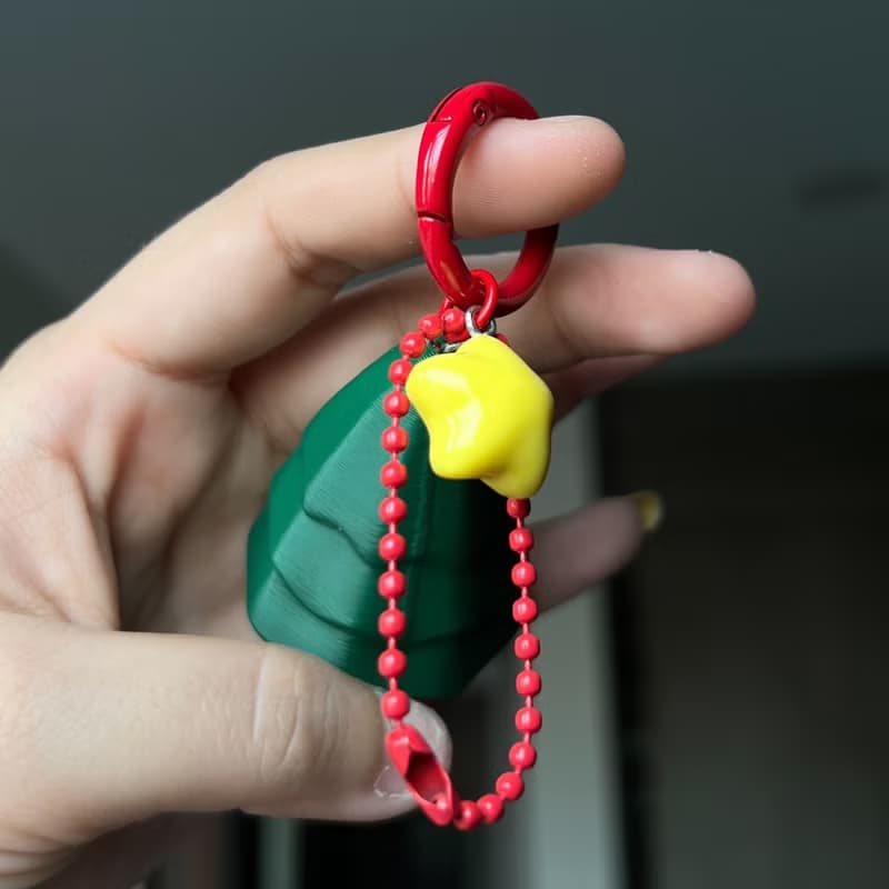Zou X'mas Keychains - Darkgreen body red shoe