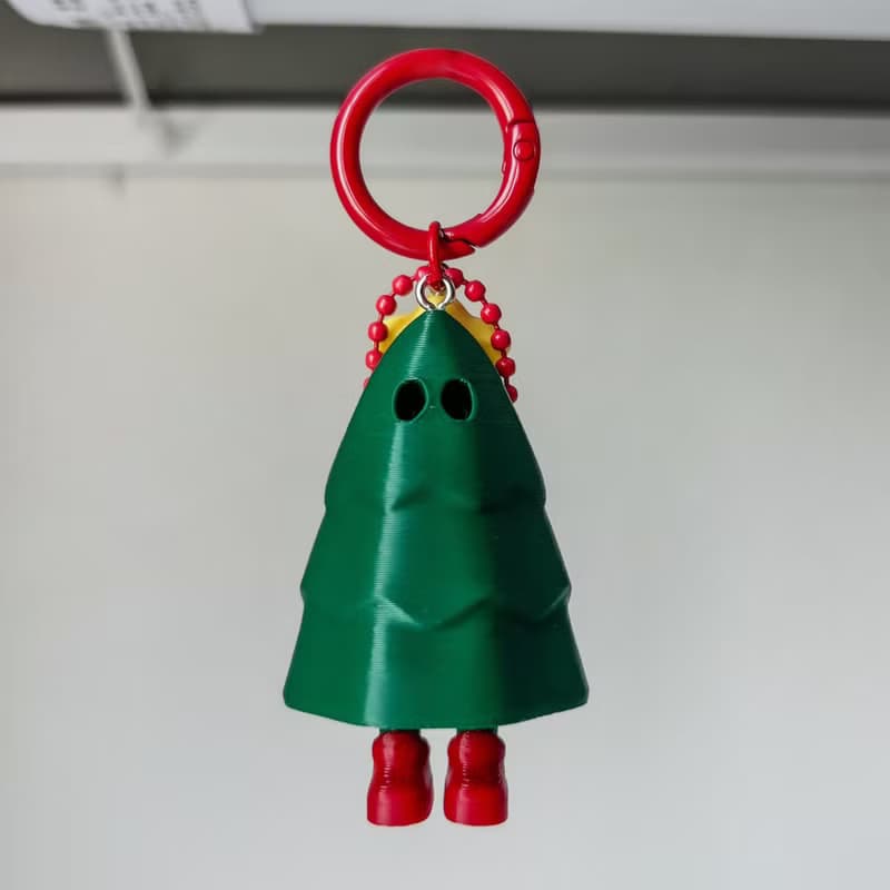 Zou X'mas Keychains - Darkgreen body red shoe