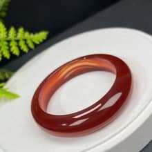 高等級 馬達加斯加紅瑪瑙手鐲 54MM 高冰透幹凈千層 富貴繁榮吉祥