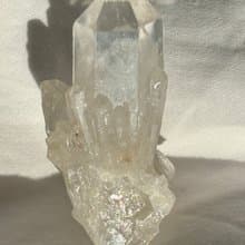 閃亮 白菠蘿水晶 銀山 側芽水晶 水晶簇 白水晶 礦標 教堂水晶