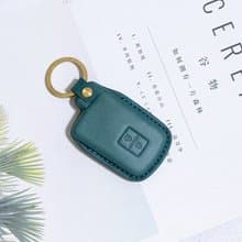 TOYOTA豐田汽車植鞣皮燙金鑰匙套/兩鍵/RAV4