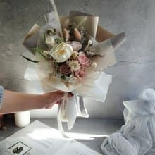 情人節節禮物 -不凋花/永生花  韓式花束畢業畢業 老師禮物