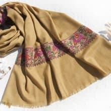 手織圍巾 編織圍巾 保暖毛毯 羊絨毯 刺繡毛毯 喀什米爾Cashmere/羊絨圍巾/純羊毛圍巾披巾/戒指絨披肩-刺繡動物