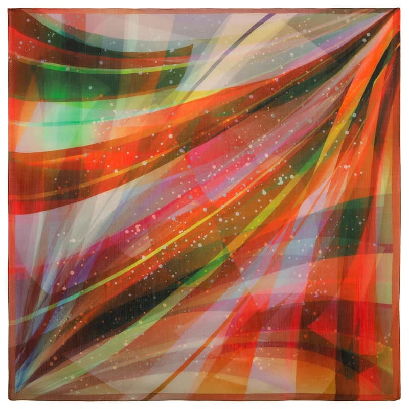 Original Pavlovo Posad Russian Shawl 100% Wool Woolen Scarf 115x115 cm 10863-4