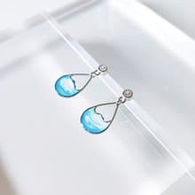 海洋系列 | 一滴點耳環 925銀針 可改耳夾
