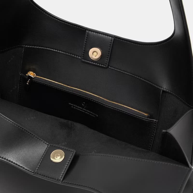 BO Shopper 玉米基皮革 側背包 大包 黑色