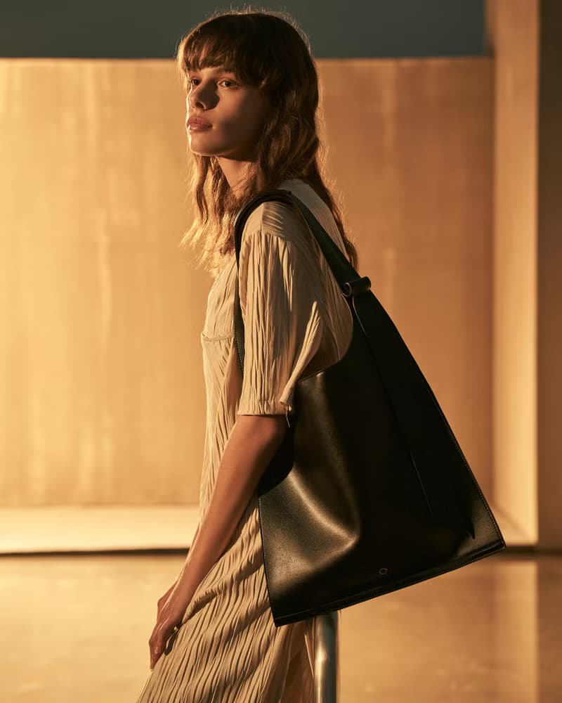 BO Shopper 玉米基皮革 側背包 大包 黑色