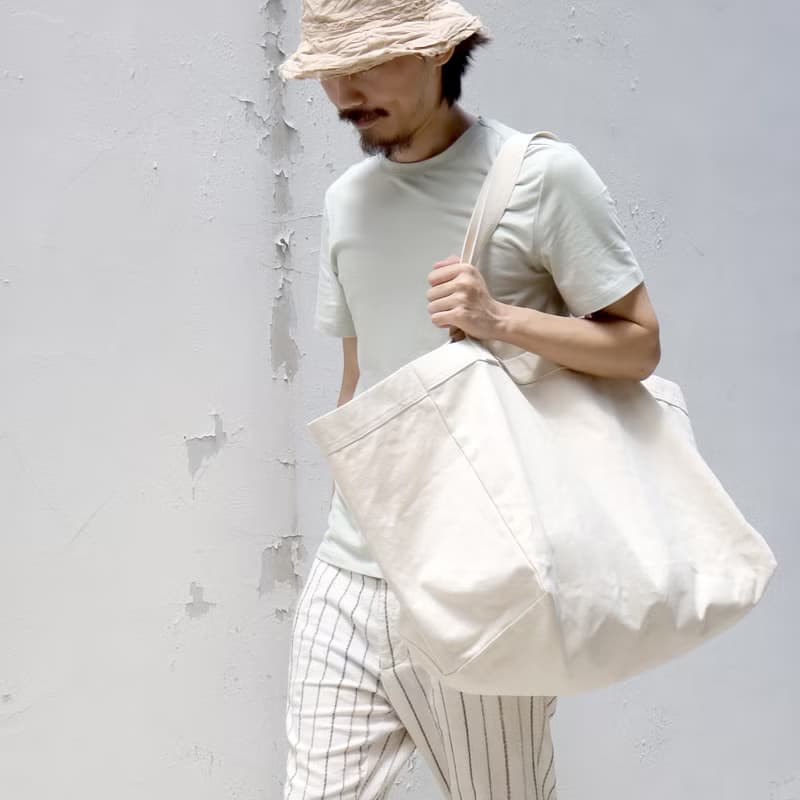 步野  厚磅帆布托特袋  L