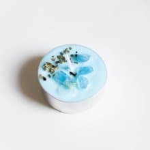 喉輪脈輪能量蠟燭 天然大豆精油蠟燭 茶蠟款 單顆