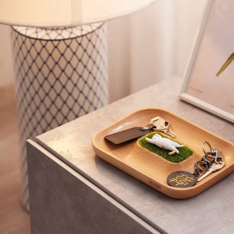 【玄關好物】 實木 沙漠綠洲 首飾 項鍊 收納盤 女友 新居 禮物
