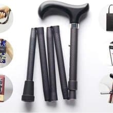 【聖誕禮盒】繽紛生活折疊手杖-紳士格紋 長輩生日禮物 紳士拐杖