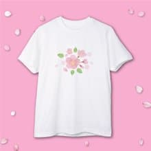 花見 櫻花 短袖 休閒上衣 T恤 大人服 大尺碼 禮物 情侶 親子裝