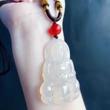大慈大悲 天然瑪瑙 觀世音菩薩 觀音 吊墜 掛件 項鏈 設計