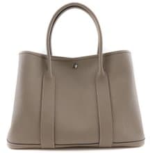 【日本直送】エルメス HERMES ガーデンパーティ36 PM トートバッグ 064423CK 81 ネゴンダ トゥルティエールグレー T【中古】