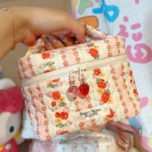 Sweetstore Supply原創可愛甜美小草莓手提小盒子化妝品收納包