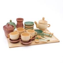 Christmas Tea Set Organic wooden sensory play toys