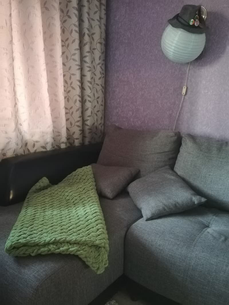 Green blanket soft knit bedspread interior blanket graduation gift