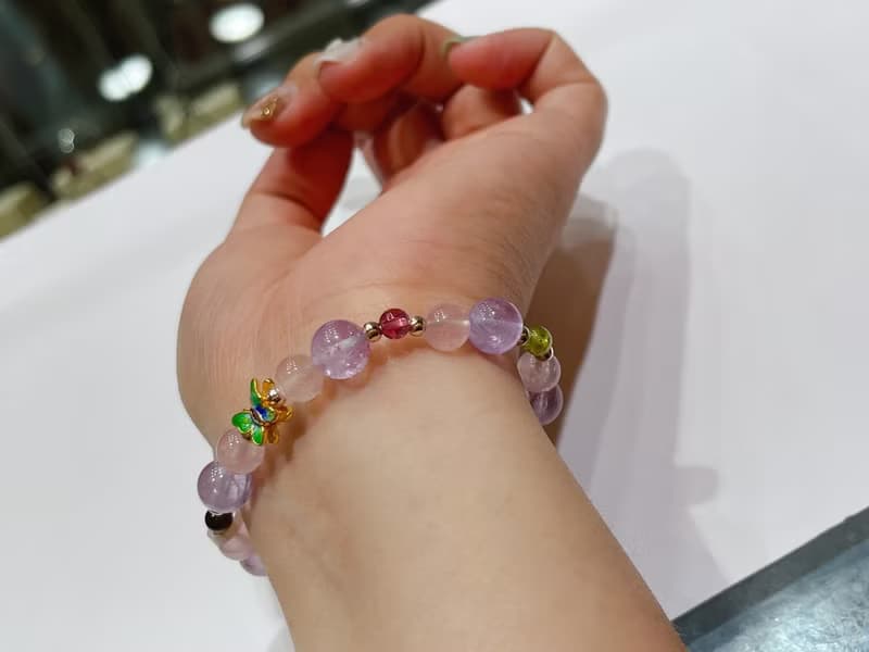 寶麗金珠寶-天然碧璽水晶銀飾手鍊