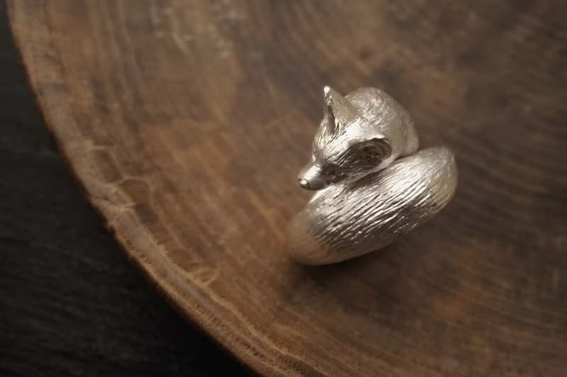 925純銀 狐狸戒指