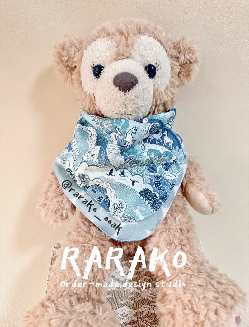 。山丘。手作圍兜 手帕式領巾圍兜 夏季手巾 汗巾 寶寶彌月 週歲