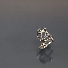 圖像系列-踩花蝶開口925銀戒