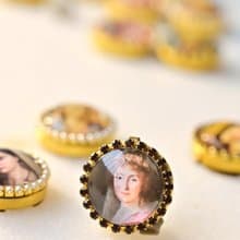 Button Cover 手作鈕扣飾~別致優雅~名畫系列: 伯爵夫人肖像