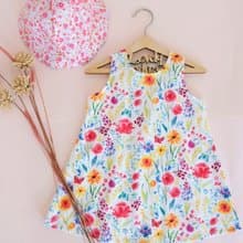 女童背心裙花朵連衣裙童裝小朋友生日禮物