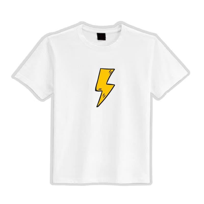 FLASH 閃電 衣服 寬版 T恤 童裝 吸濕排汗 涼感衣 黑T