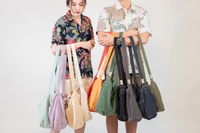 Lime Little Canvas Tote / Weekend bag / Shopping bag