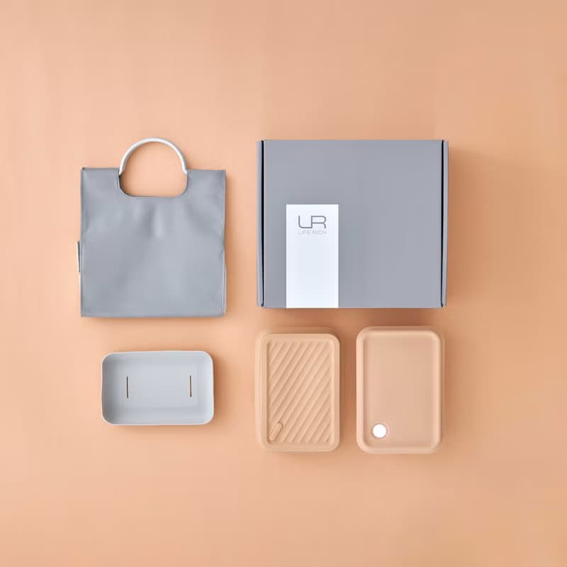 【 Pinkoi 限定 】Double Box 便當盒禮盒－B1 杏暖初陽