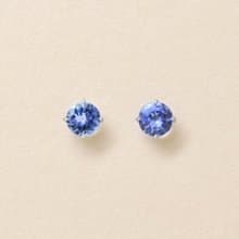 【Second Earrings】 鉑金坦桑石耳環