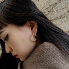 【金辰】圈圈耳飾 | 日本米珠 / 14K耳針
