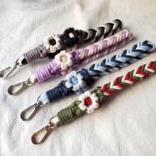 法式編織手機掛繩 手腕繩