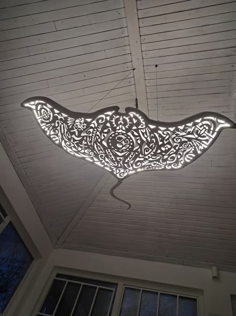 Manta Ray Ceiling Chandelier