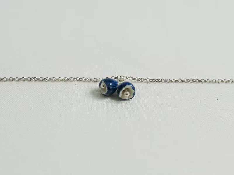 Clochette青花瓷純銀手鍊/青花瓷飾品
