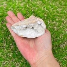 天然原礦瑪瑙白晶花簇小晶洞 白水晶 居家 辦公室 療癒 能量擺件
