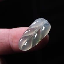 【一葉致富】冰種飄綠翡翠葉子 | 天然緬甸玉A貨翡翠 | 送禮