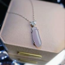 招財•福氣•貴人|冰紅紫福瓜|緬甸A貨翡翠純銀吊墜項鍊