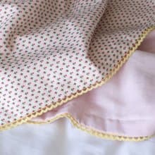 Made in Korea flower cotton muslin baby swaddle blanket, 新生兒 出産祝い, 布  ブランケッ,韓國