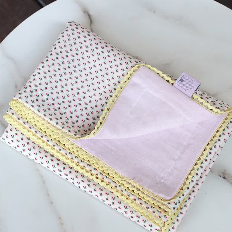 Made in Korea flower cotton muslin baby swaddle blanket, 新生兒 出産祝い, 布  ブランケッ,韓國