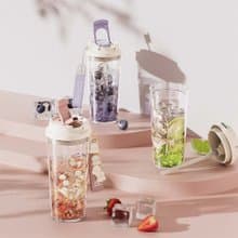 GERM鈴蘭水杯2024新款女生高顏值吸管杯雙飲杯隨行杯子