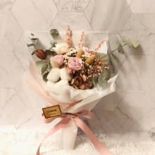 Ochre 中型永生花花束-乾燥 韓式 畢業 情人 生日花束