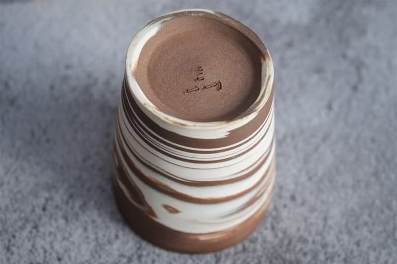 絞胎系列 - 茶杯 陶器