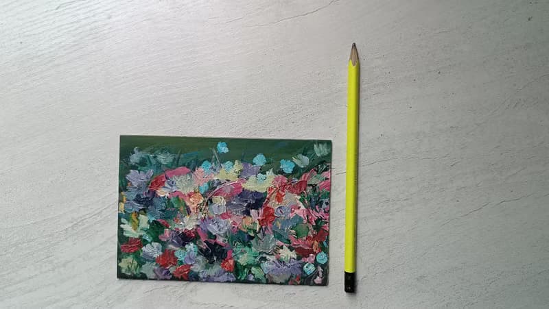 原廠  綠色花韻 紙板油畫 維多利亞 瓦魯克 Victoria Valuk