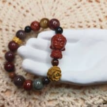 阿拉善精雕八大守護神阿彌陀佛設計款手串