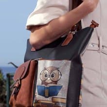 【文青學霸穿搭】貓頭鷹上課出行單肩包 環保 創意手袋 生日 送禮