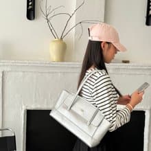 韓國 The Ally | River Bag | 銀色 |斜背包