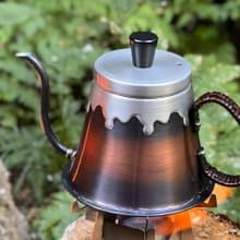日本新光堂 日本製富士山型純銅細嘴手沖壺-380ml