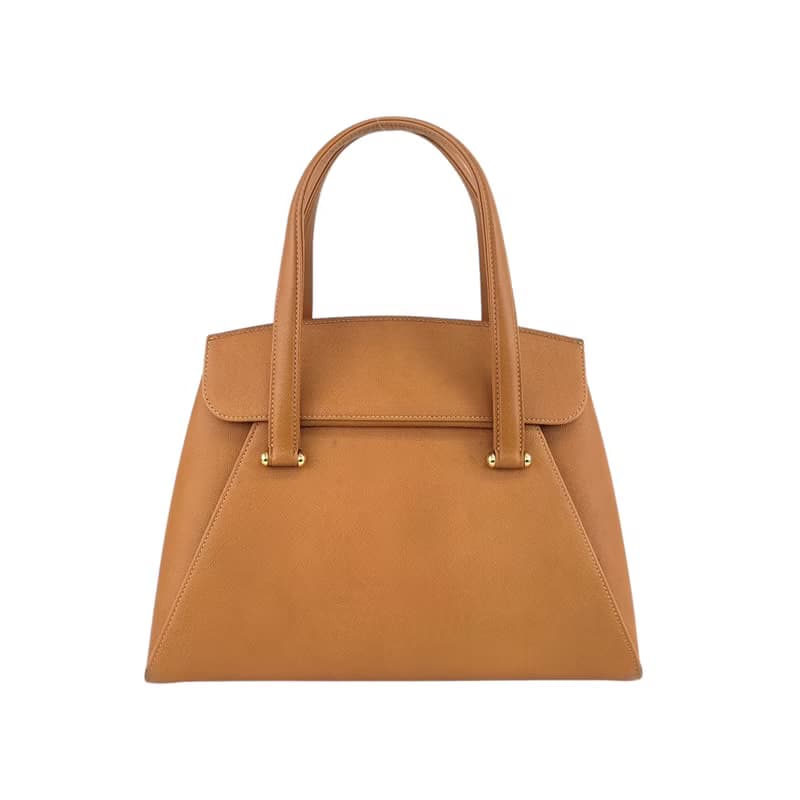 【 日本直送　名牌中古包 】VALENTINO GARAVAN ヴァレンティノガラヴァーニ ハンドバッグ キャメル メダル レザー vintage yg5ysc
