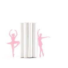 Pink Metal Bookends Ballerinas // Passé simple // Ballet Nursery theme